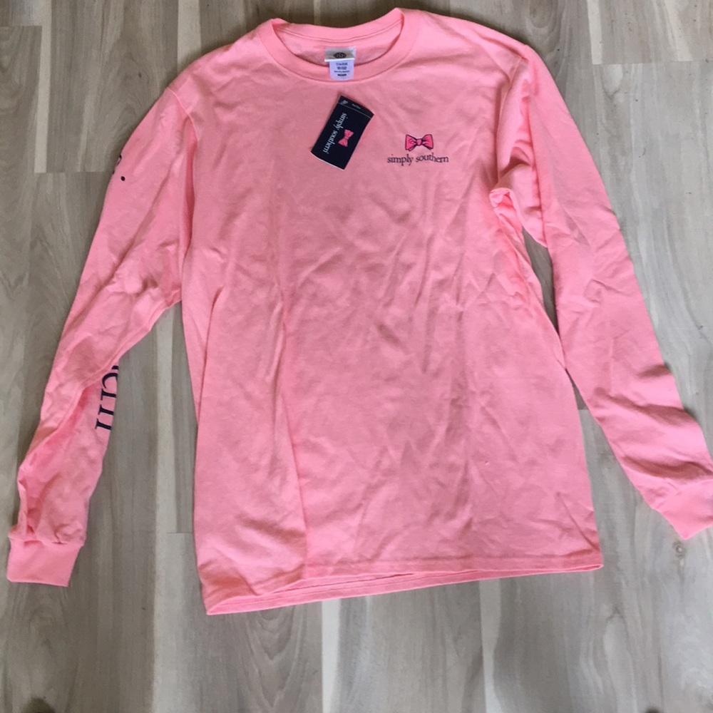 Pink simply southern longsleeve shirt